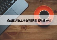 蚂蚁区块链上海公司[蚂蚁区块链nft]