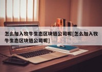 怎么加入牧牛生态区块链公司呢[怎么加入牧牛生态区块链公司呢]